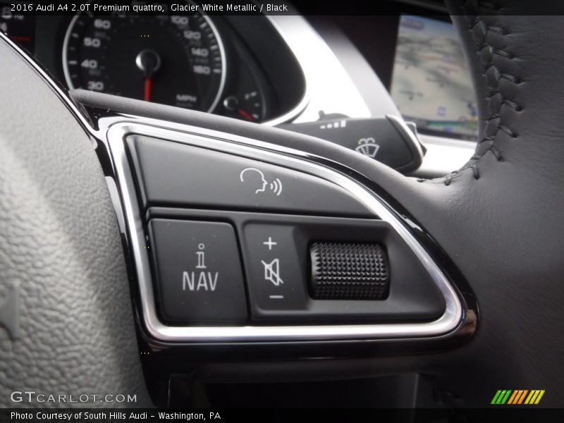 Glacier White Metallic / Black 2016 Audi A4 2.0T Premium quattro