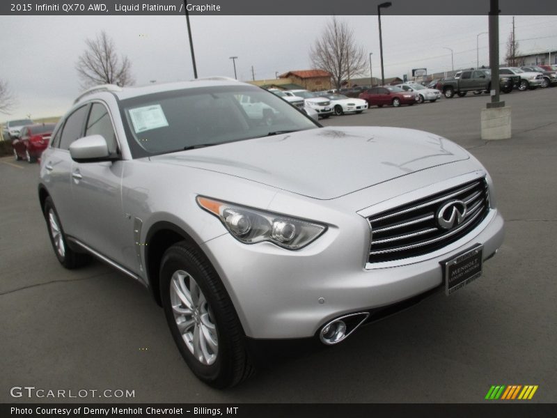 Liquid Platinum / Graphite 2015 Infiniti QX70 AWD