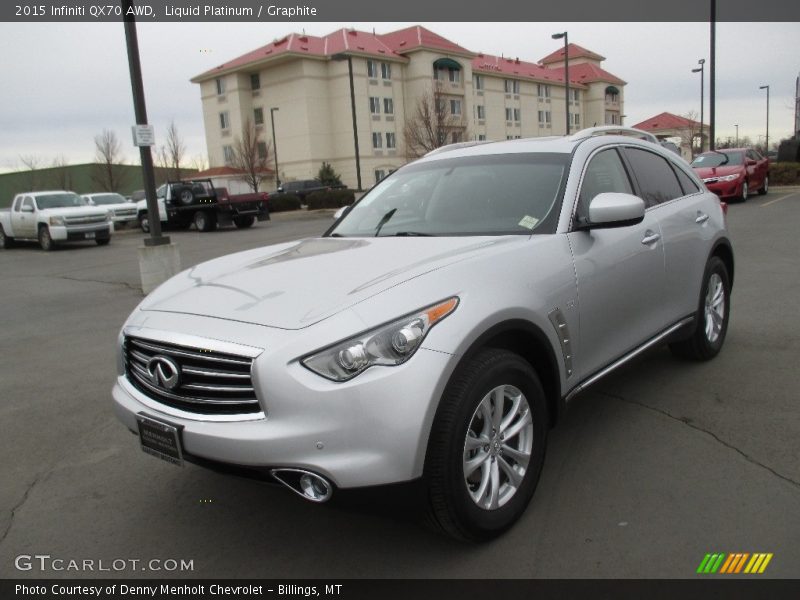 Liquid Platinum / Graphite 2015 Infiniti QX70 AWD