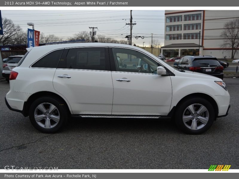 Aspen White Pearl / Parchment 2013 Acura MDX SH-AWD Technology