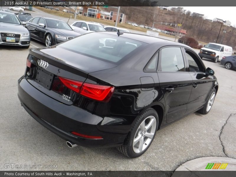 Brilliant Black / Black 2016 Audi A3 2.0 Premium quattro
