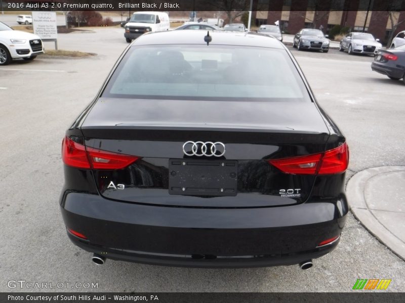 Brilliant Black / Black 2016 Audi A3 2.0 Premium quattro