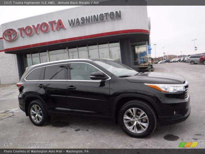 Attitude Black Metallic / Ash 2015 Toyota Highlander XLE AWD