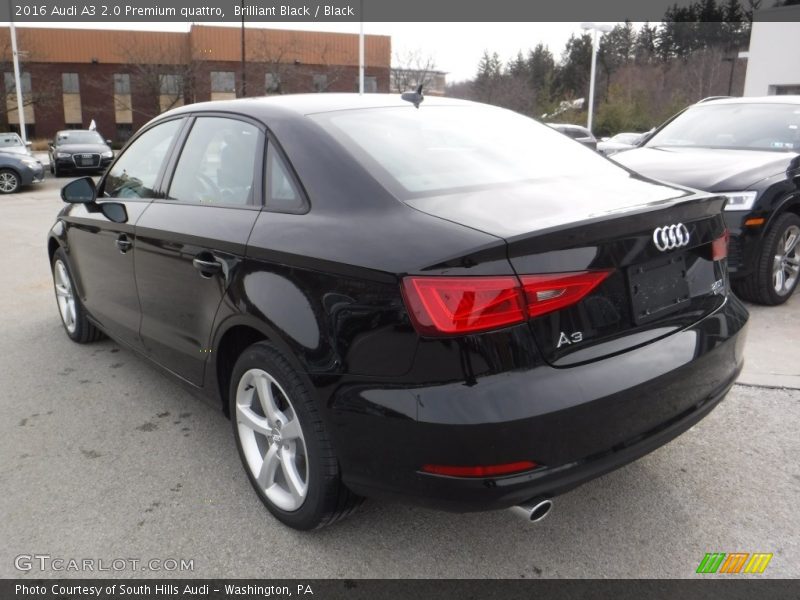 Brilliant Black / Black 2016 Audi A3 2.0 Premium quattro