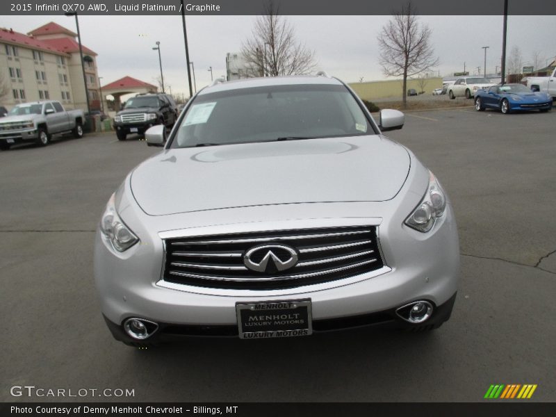 Liquid Platinum / Graphite 2015 Infiniti QX70 AWD