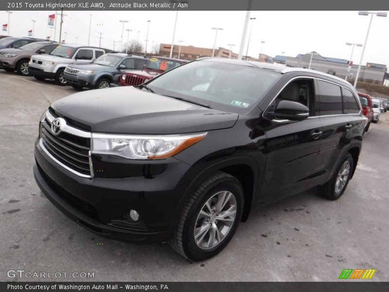 Attitude Black Metallic / Ash 2015 Toyota Highlander XLE AWD