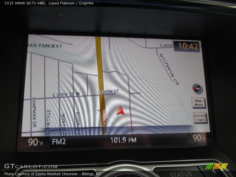 Liquid Platinum / Graphite 2015 Infiniti QX70 AWD