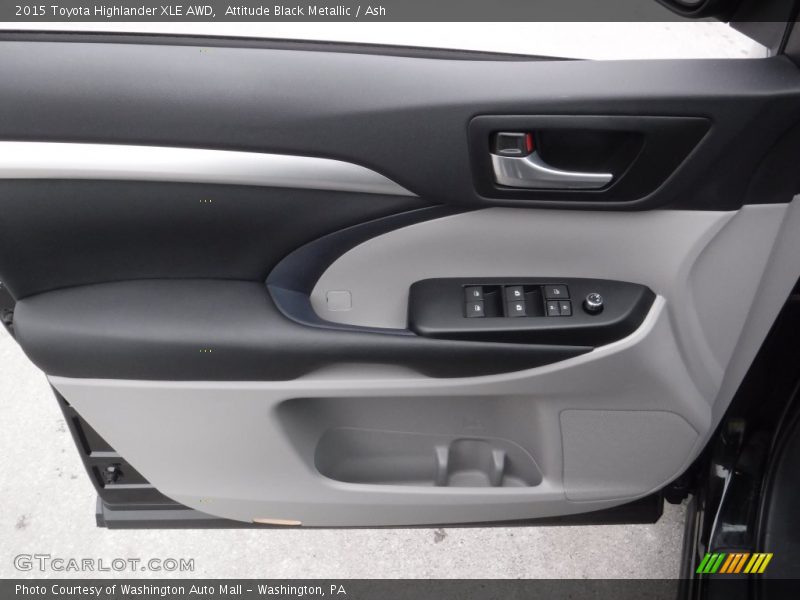Attitude Black Metallic / Ash 2015 Toyota Highlander XLE AWD