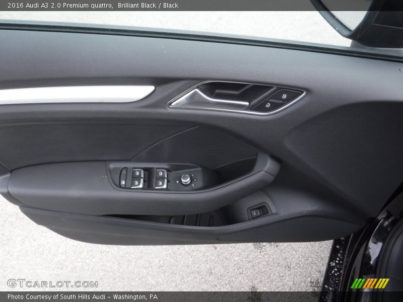 Brilliant Black / Black 2016 Audi A3 2.0 Premium quattro