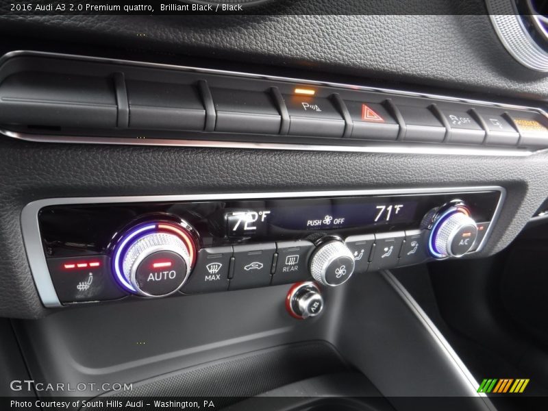 Brilliant Black / Black 2016 Audi A3 2.0 Premium quattro
