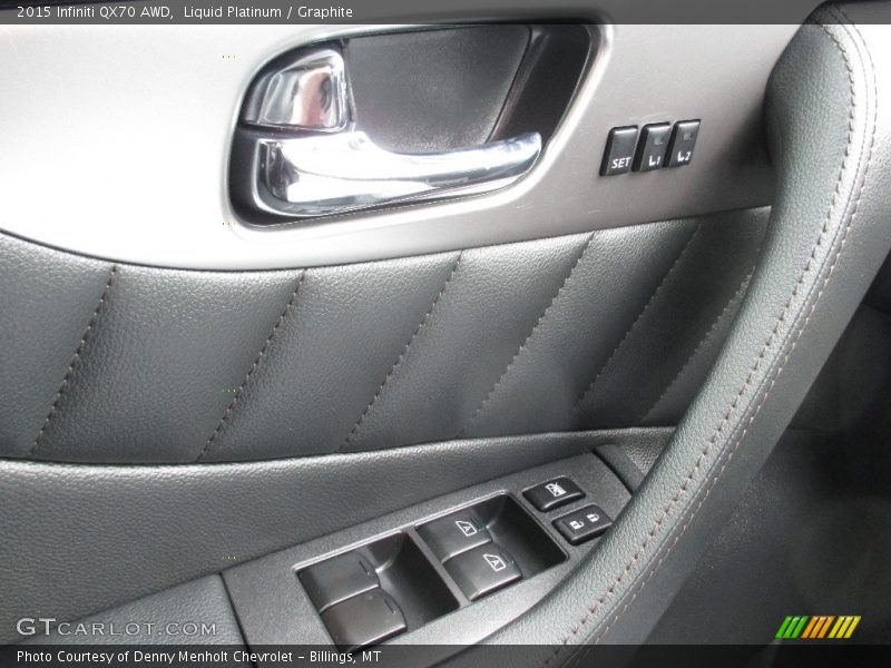 Liquid Platinum / Graphite 2015 Infiniti QX70 AWD