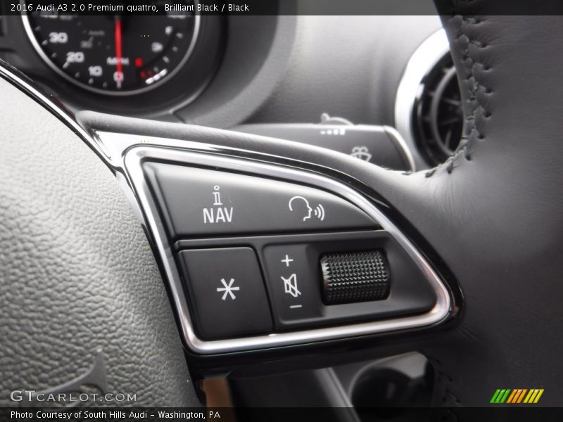 Brilliant Black / Black 2016 Audi A3 2.0 Premium quattro