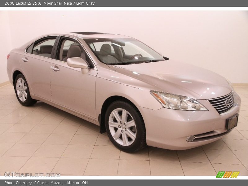 Moon Shell Mica / Light Gray 2008 Lexus ES 350