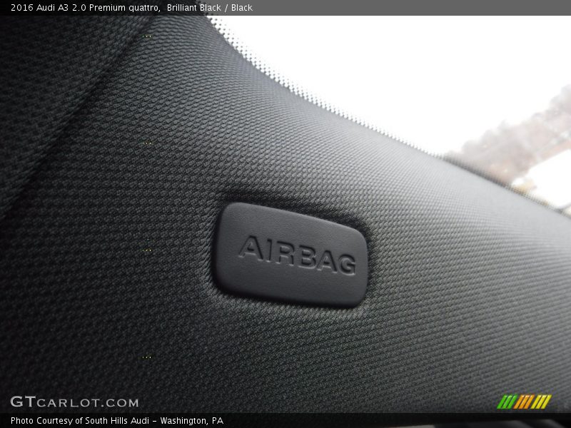 Brilliant Black / Black 2016 Audi A3 2.0 Premium quattro