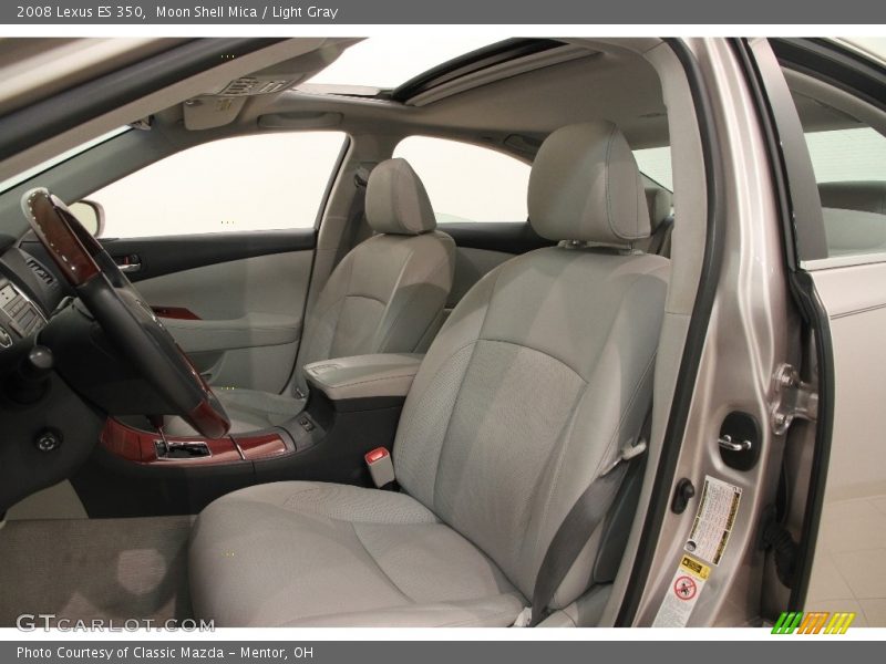 Moon Shell Mica / Light Gray 2008 Lexus ES 350