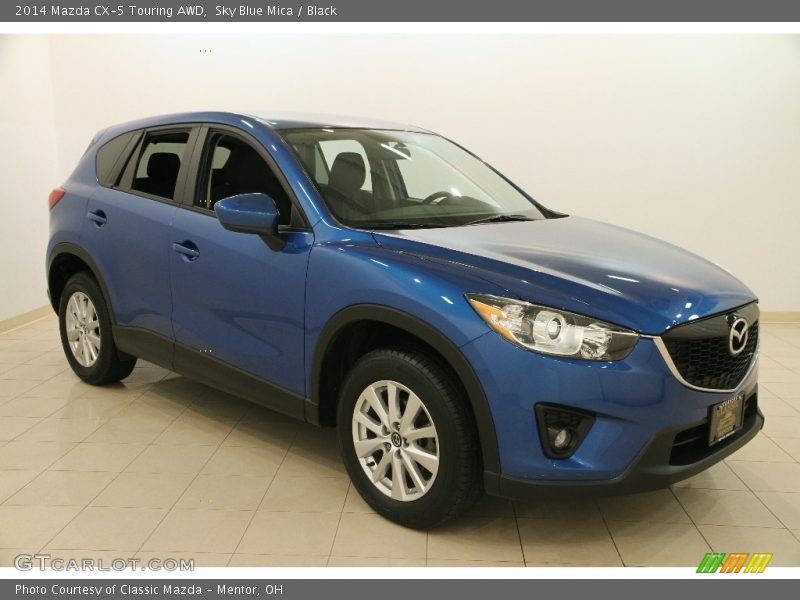 Sky Blue Mica / Black 2014 Mazda CX-5 Touring AWD