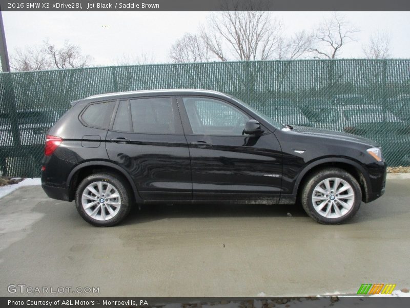 Jet Black / Saddle Brown 2016 BMW X3 xDrive28i