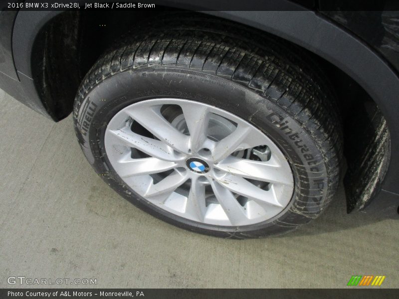 Jet Black / Saddle Brown 2016 BMW X3 xDrive28i