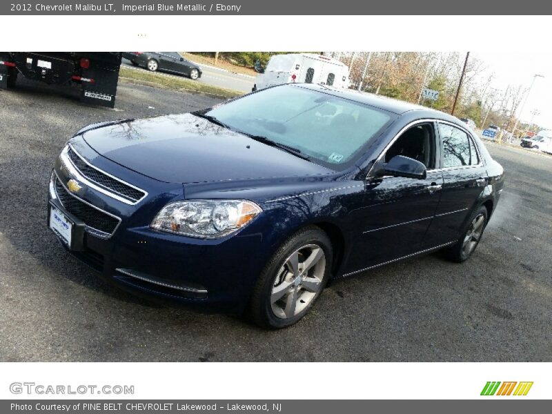 Imperial Blue Metallic / Ebony 2012 Chevrolet Malibu LT