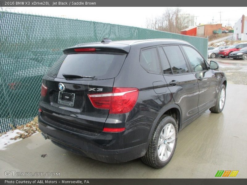 Jet Black / Saddle Brown 2016 BMW X3 xDrive28i