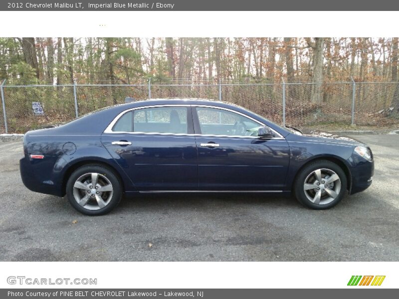 Imperial Blue Metallic / Ebony 2012 Chevrolet Malibu LT