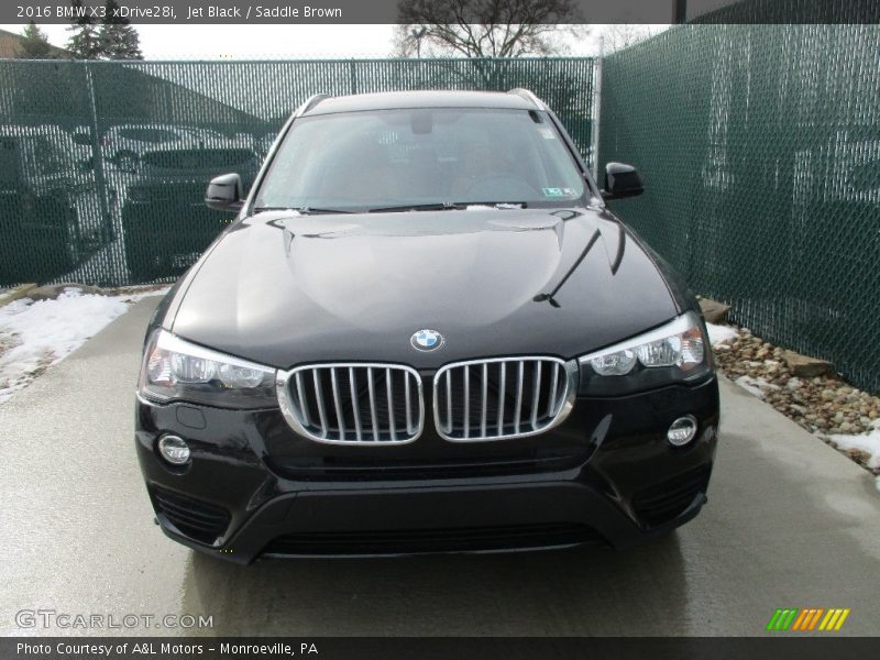 Jet Black / Saddle Brown 2016 BMW X3 xDrive28i