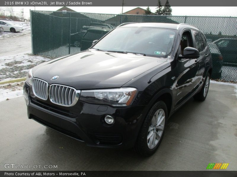 Jet Black / Saddle Brown 2016 BMW X3 xDrive28i