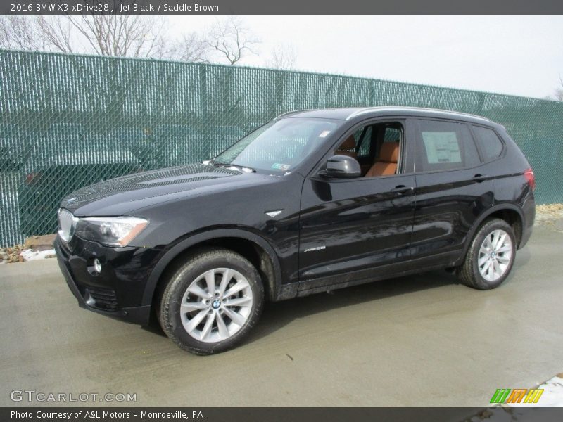 Jet Black / Saddle Brown 2016 BMW X3 xDrive28i