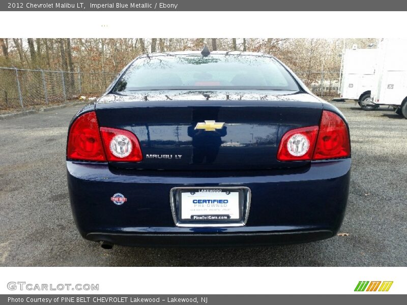 Imperial Blue Metallic / Ebony 2012 Chevrolet Malibu LT