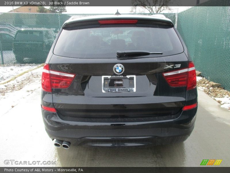 Jet Black / Saddle Brown 2016 BMW X3 xDrive28i