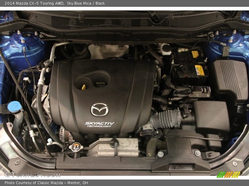 Sky Blue Mica / Black 2014 Mazda CX-5 Touring AWD