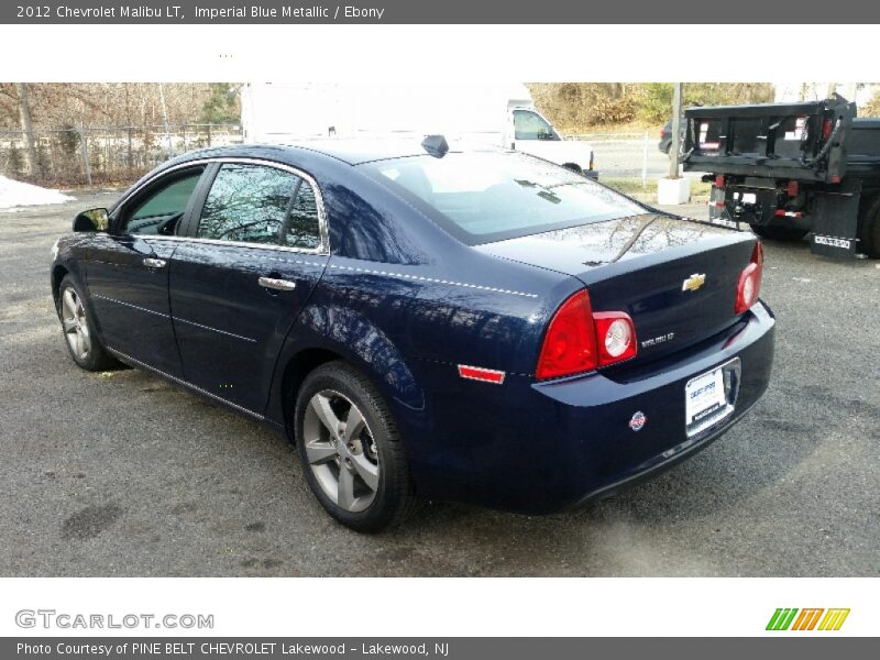 Imperial Blue Metallic / Ebony 2012 Chevrolet Malibu LT