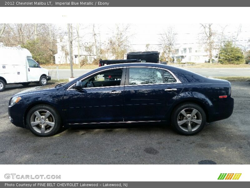 Imperial Blue Metallic / Ebony 2012 Chevrolet Malibu LT