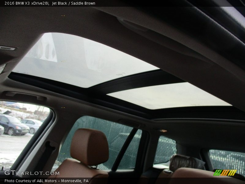 Jet Black / Saddle Brown 2016 BMW X3 xDrive28i