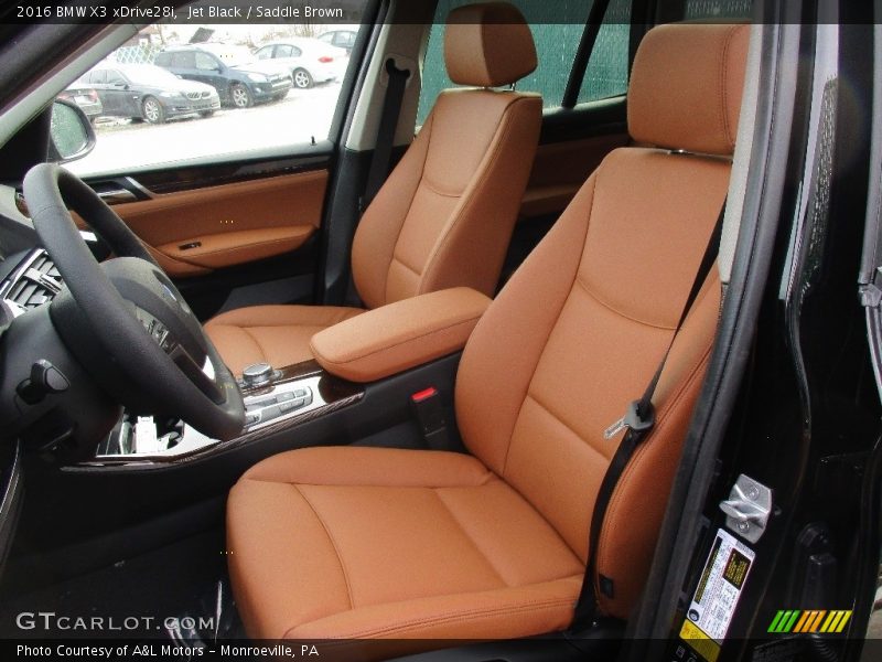 Jet Black / Saddle Brown 2016 BMW X3 xDrive28i