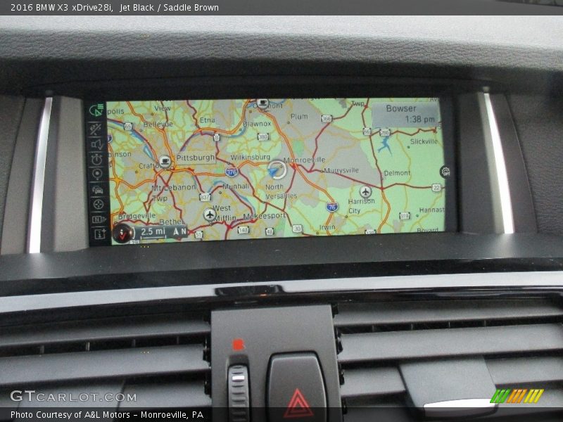 Jet Black / Saddle Brown 2016 BMW X3 xDrive28i