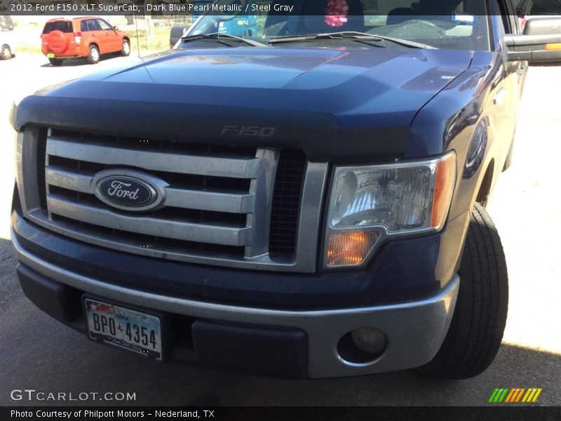 Dark Blue Pearl Metallic / Steel Gray 2012 Ford F150 XLT SuperCab