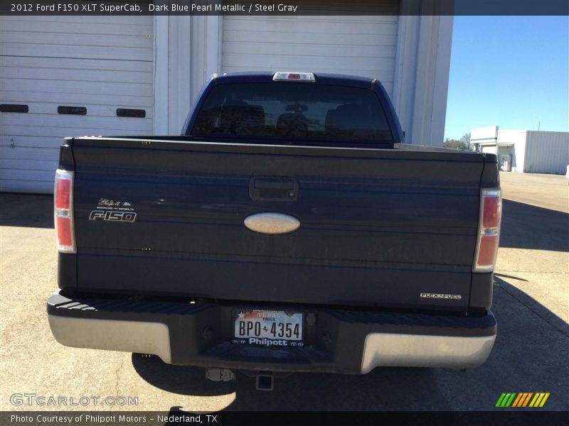 Dark Blue Pearl Metallic / Steel Gray 2012 Ford F150 XLT SuperCab
