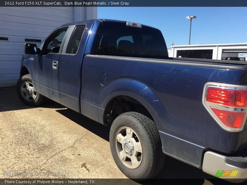 Dark Blue Pearl Metallic / Steel Gray 2012 Ford F150 XLT SuperCab