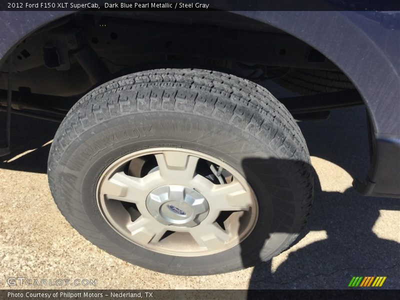 Dark Blue Pearl Metallic / Steel Gray 2012 Ford F150 XLT SuperCab