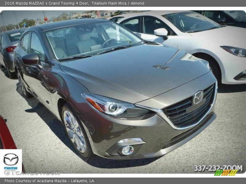 Titanium Flash Mica / Almond 2016 Mazda MAZDA3 s Grand Touring 4 Door