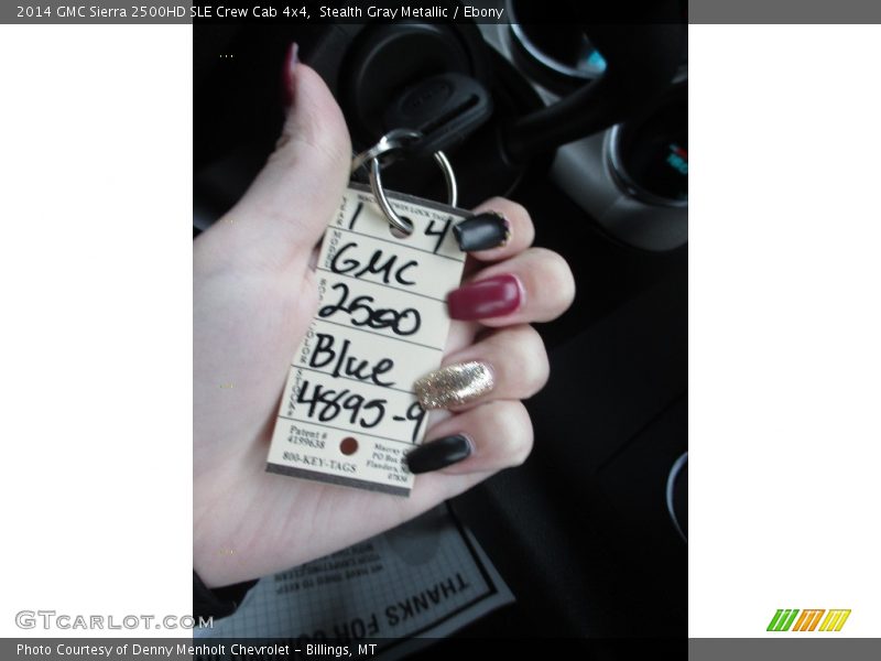Stealth Gray Metallic / Ebony 2014 GMC Sierra 2500HD SLE Crew Cab 4x4
