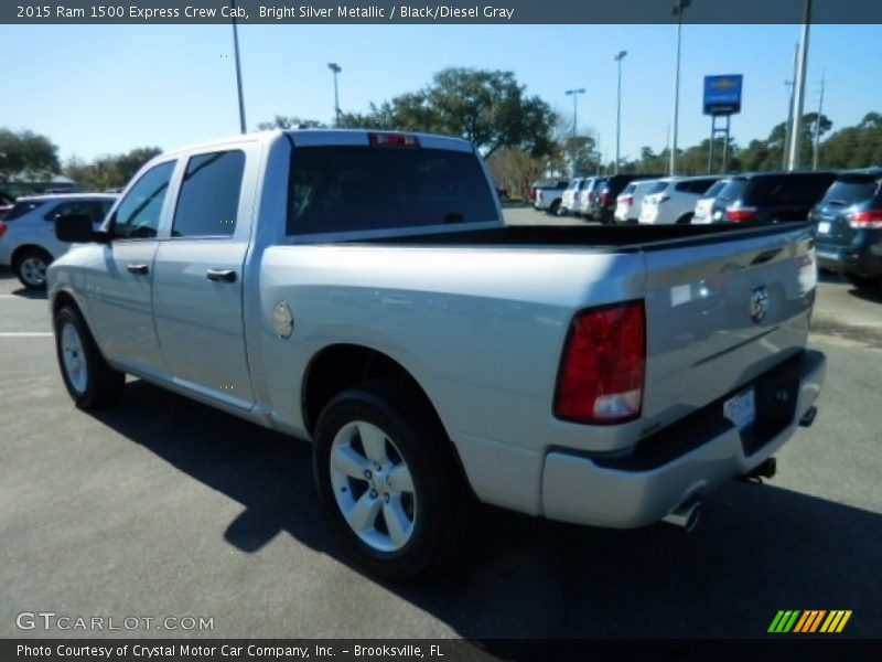Bright Silver Metallic / Black/Diesel Gray 2015 Ram 1500 Express Crew Cab