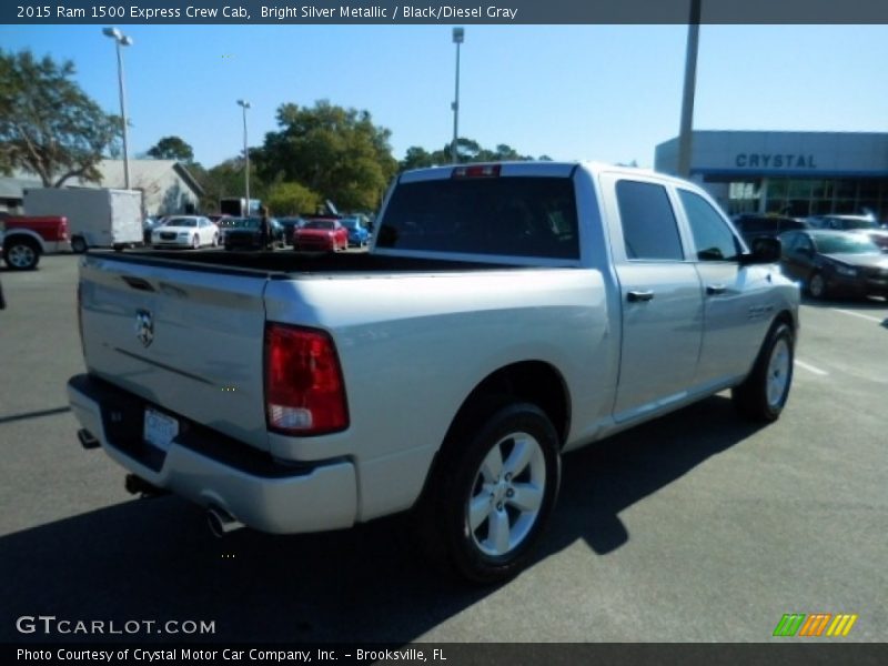 Bright Silver Metallic / Black/Diesel Gray 2015 Ram 1500 Express Crew Cab