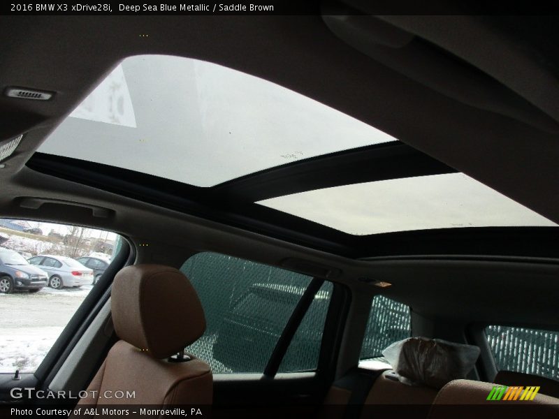 Deep Sea Blue Metallic / Saddle Brown 2016 BMW X3 xDrive28i