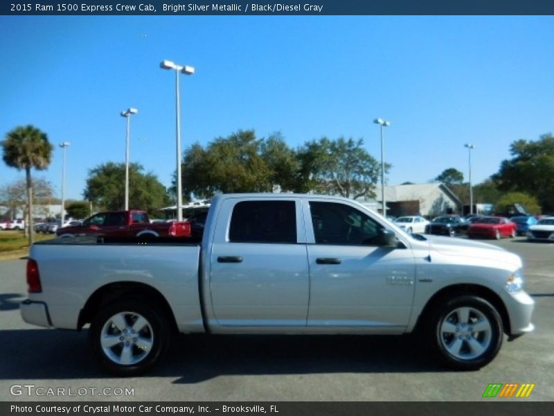 Bright Silver Metallic / Black/Diesel Gray 2015 Ram 1500 Express Crew Cab
