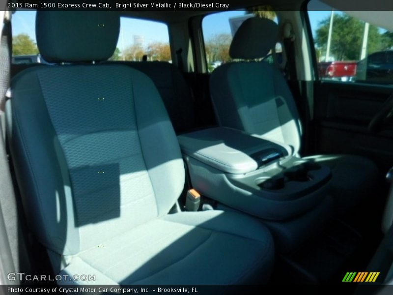Bright Silver Metallic / Black/Diesel Gray 2015 Ram 1500 Express Crew Cab