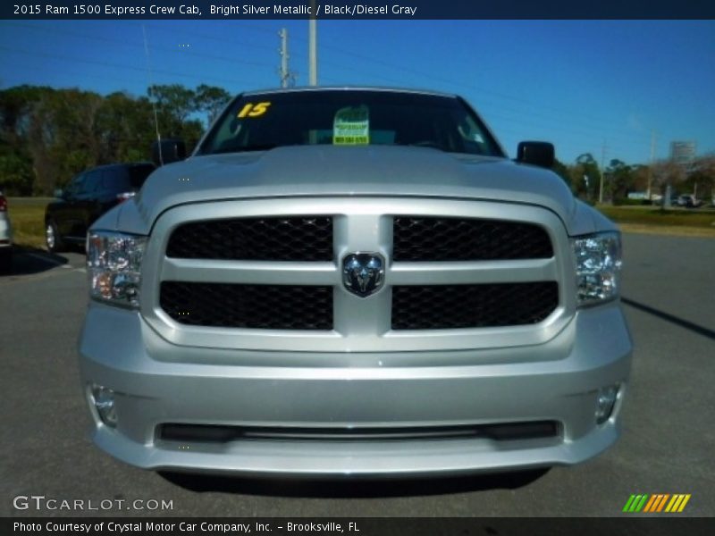 Bright Silver Metallic / Black/Diesel Gray 2015 Ram 1500 Express Crew Cab