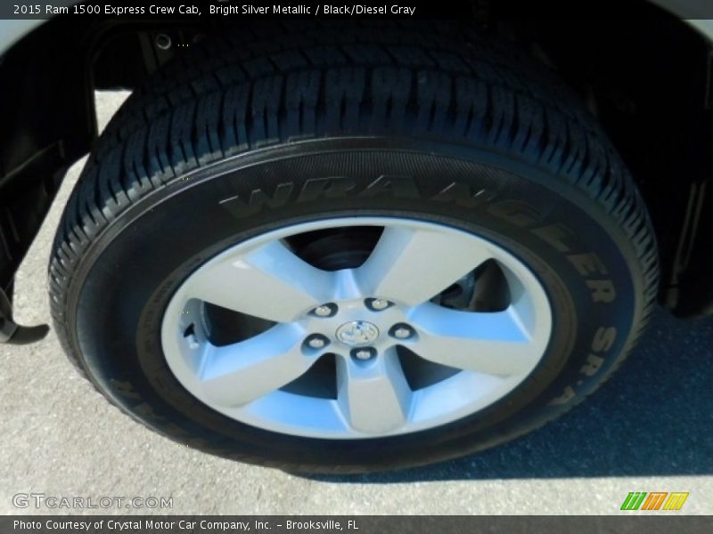 Bright Silver Metallic / Black/Diesel Gray 2015 Ram 1500 Express Crew Cab