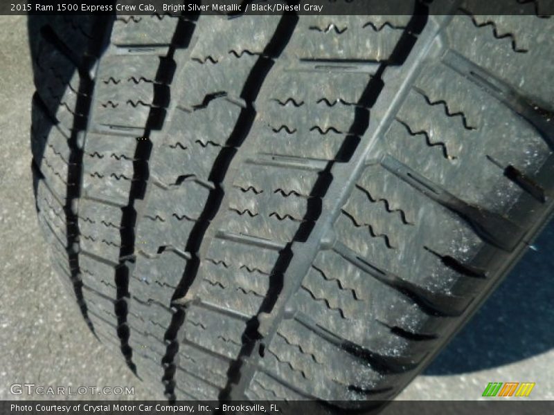 Bright Silver Metallic / Black/Diesel Gray 2015 Ram 1500 Express Crew Cab